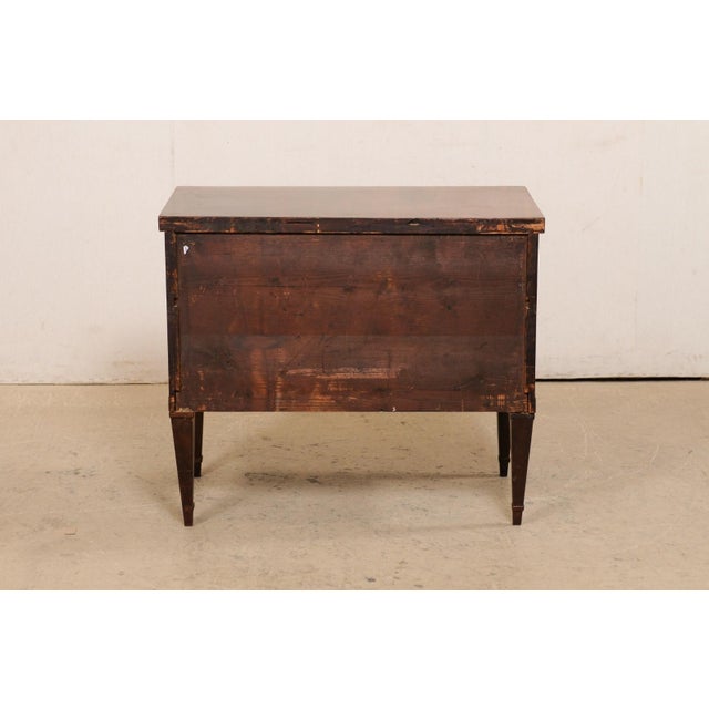 Wood Italian Chest W/ Bookmatch Veneers, 1960's For Sale - Image 7 of 11