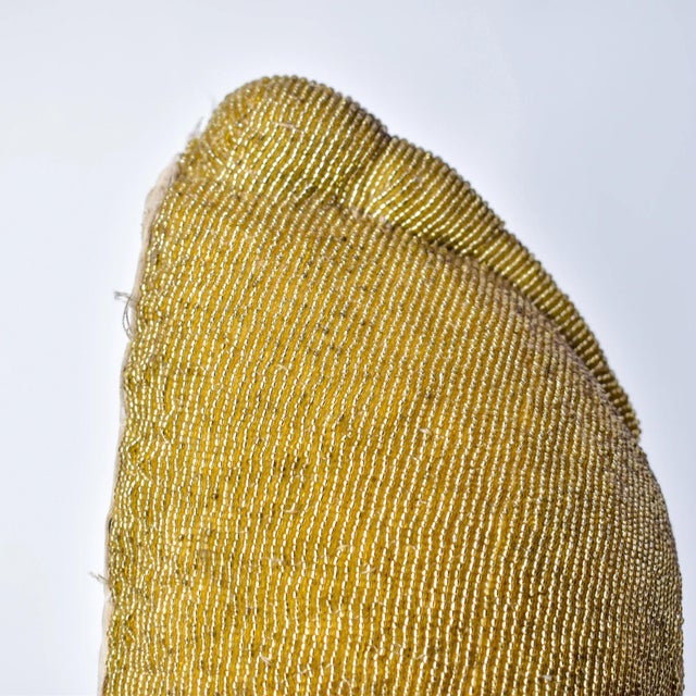 Early 20th Century Yoruba Gold Beaded Hat Nigeria For Sale - Image 4 of 12