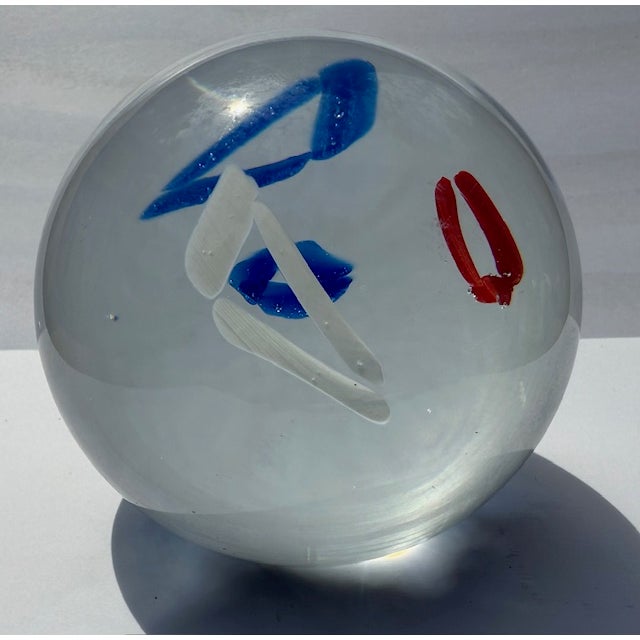For sale is a 3" art glass crystal globe that came from a collection of crystal that is handmade by Karlov Svoboda. It...