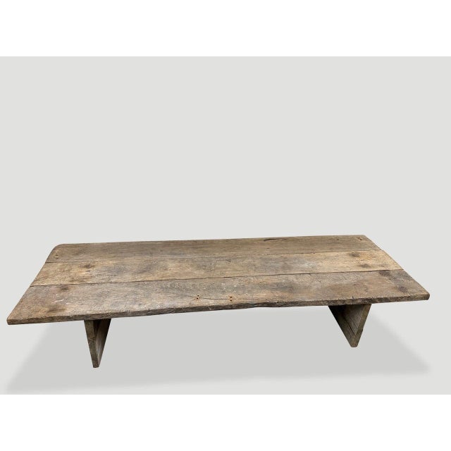 Andrianna Shamaris Wabi Sabi Teak Wood Coffee Table For Sale - Image 16 of 18