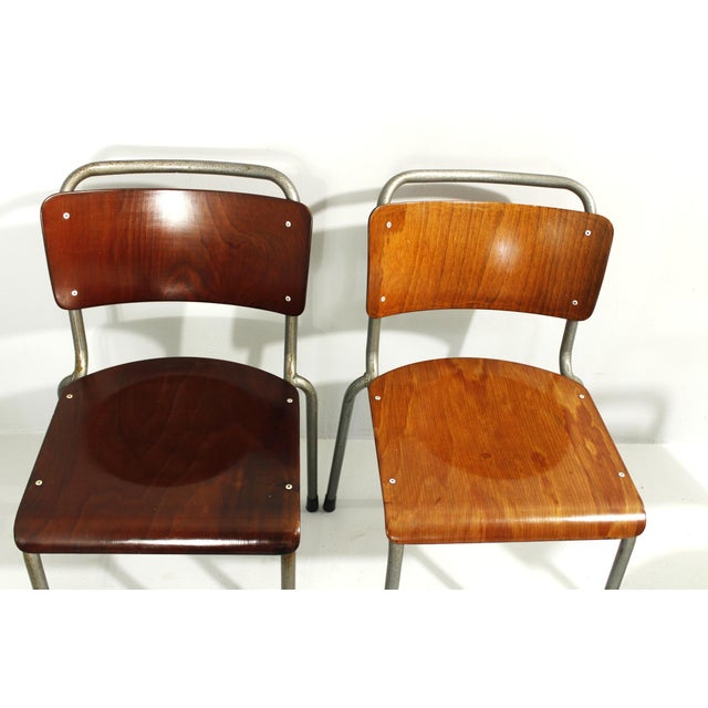 Model 106 Chairs by W. H. Gispen for Delft, 1950s, Set of 6 For Sale - Image 4 of 18