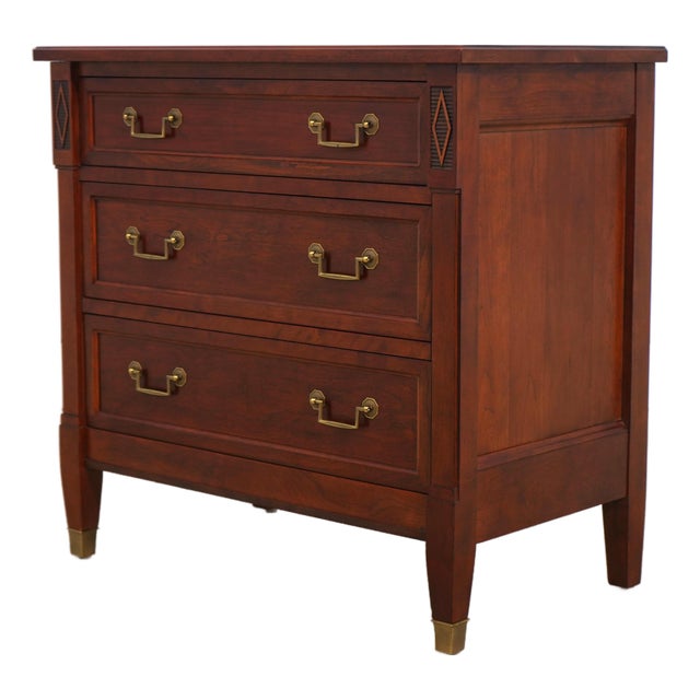 Stickley Cherry 3 Drawer Nightstand For Sale
