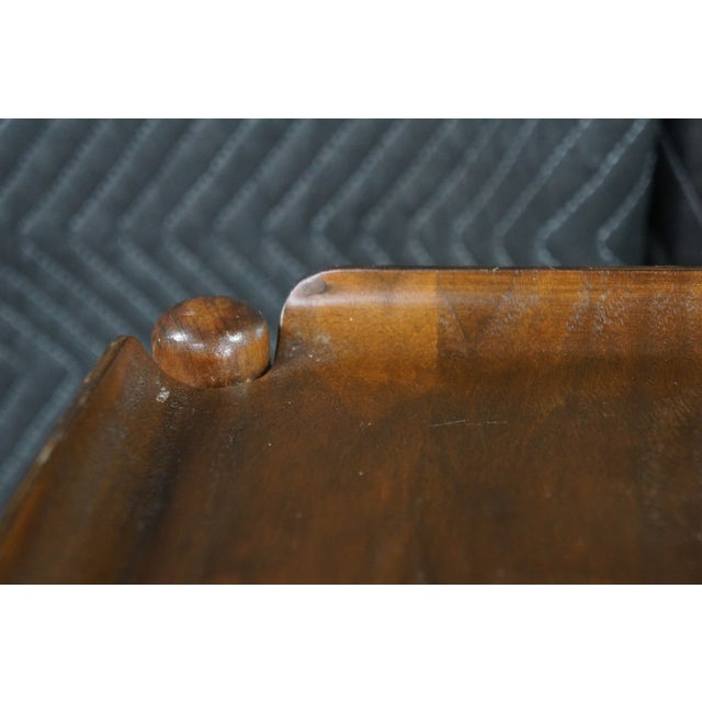 Mid 20th Century Mid Century Danish Walnut Folding Rolling Bar Cart Trolley Dry Bar MCM For Sale - Image 5 of 18