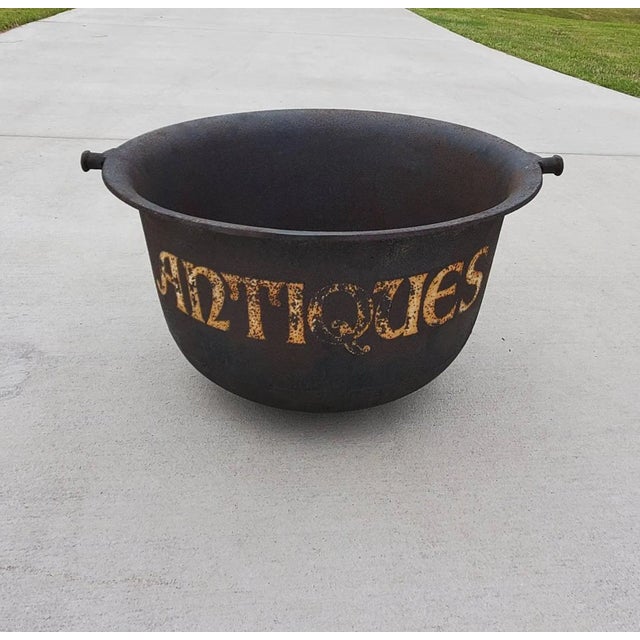 Large Antique Cast Iron Cauldron Pot Chairish
