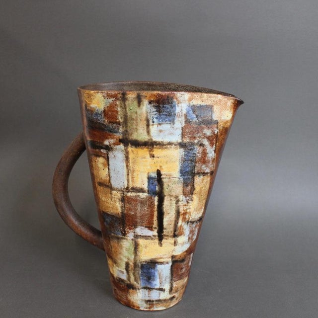Vintage French Ceramic Jug by Alexandre Kostanda, 1960s For Sale - Image 3 of 18