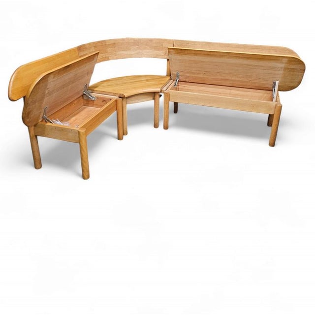 Table, Chairs and Corner Bench from Ansager, Set of 5 For Sale - Image 12 of 13