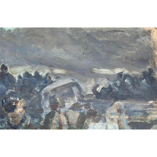 Campaign Battle Oil Painting, Ukrainian Artist Sokolovsky, 1970s 31-47 For Sale - Image 3 of 6