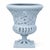 Traditional 16" Soft Blue Floral Urn For Sale - Image 3 of 3