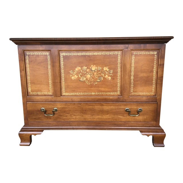 L. Hitchcock Maple Blanket Chest Chairish