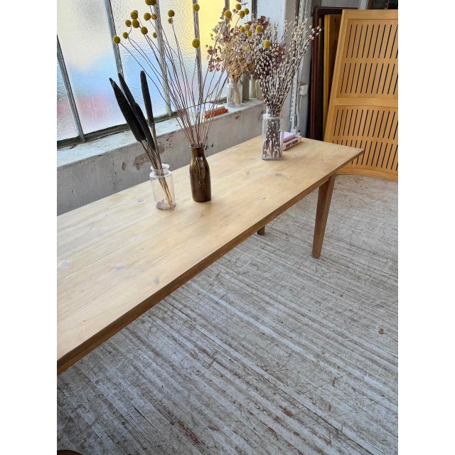 Pine and Oak Farmhouse Table, 1950s For Sale - Image 11 of 18