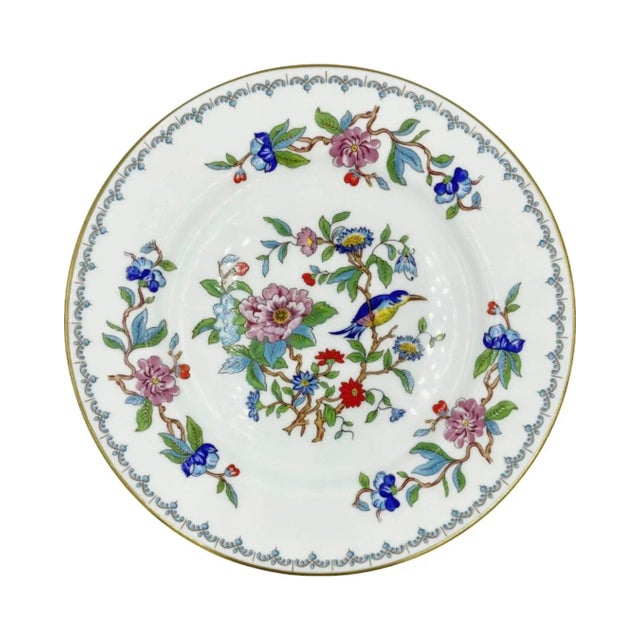 Details: -Beautiful Aynsley Pembroke bread & butter plate -Lovely gold trim -Charming bird/floral motif -Hand-crafted in...