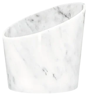 Big Glacette in White Carrara Marble from Fiammettav Home Collection