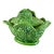 Rustic Portuguese Majolica Cabbage Leaf Tureen, Circa 1930s For Sale