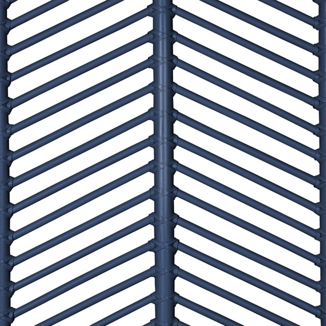 Not Yet Made - Made To Order Liam Headboard Queen - Navy For Sale - Image 5 of 6