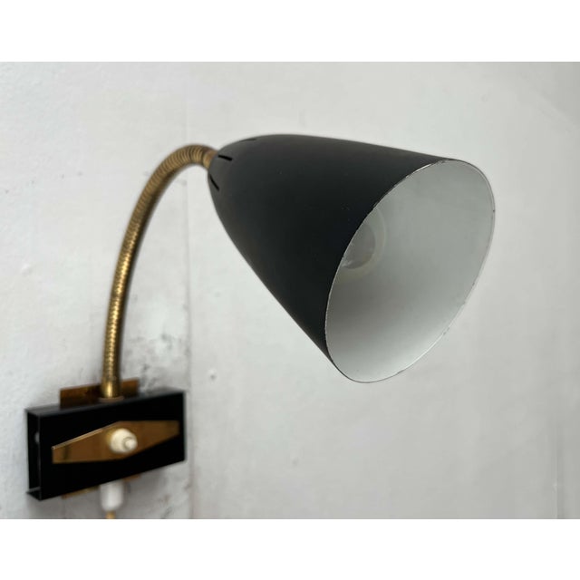 Mid-Century Modern Gooseneck Wall Lamp from Aris, Finland, 1950s For Sale - Image 15 of 18
