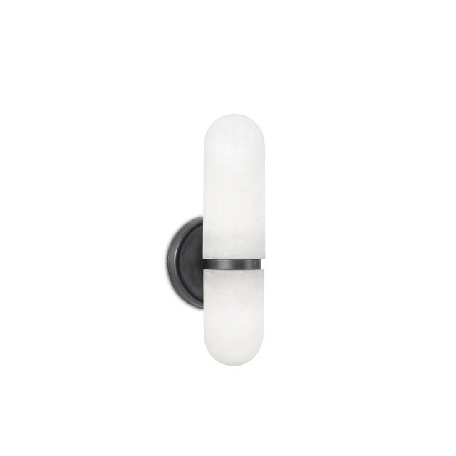Regina Andrew Salon Alabaster Sconce Small, Oil Rubbed Bronze For Sale - Image 4 of 7