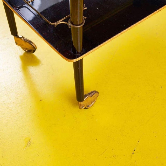 Vintage Art Deco Food Trolley, 1940s For Sale - Image 6 of 7