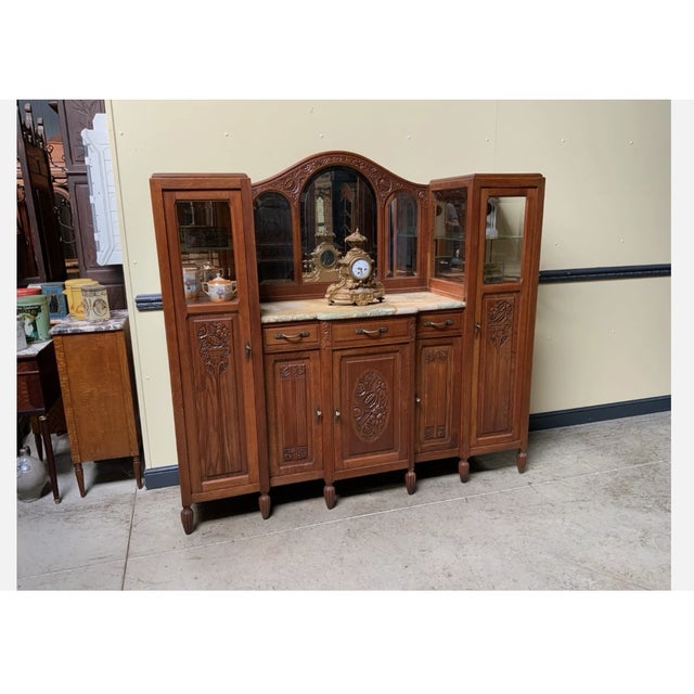 Vintage Art Deco Sideboard in Oak, 1930 For Sale - Image 14 of 14