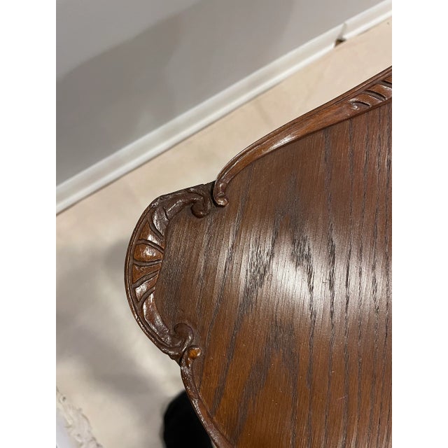 Early 20th Century Carved Victorian Style Pie Crust Walnut Table For Sale - Image 12 of 12
