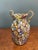 Gold Fratelli Toso Murano Millefiori Double Handled Glass Vases- A Pair For Sale - Image 8 of 10