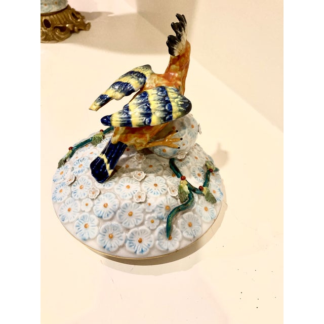 18th Century Rococo Vincennes Porcelain Lamps - A Pair For Sale - Image 13 of 13