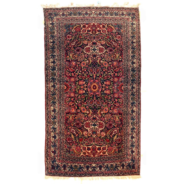 Antique Nain Toudeshk Rug 4'9'' X 8'5'' For Sale - Image 4 of 4
