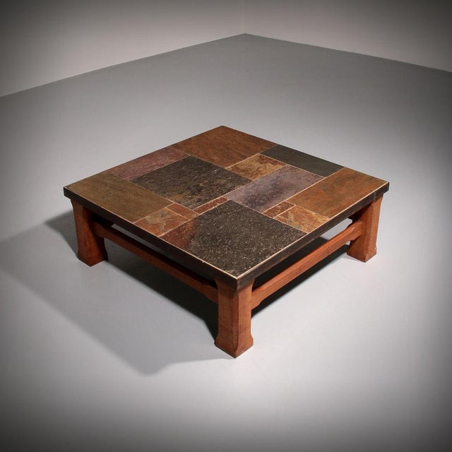 Norwegian Slate Coffee Table from the Mountains of Otta, 1960s For Sale - Image 6 of 11