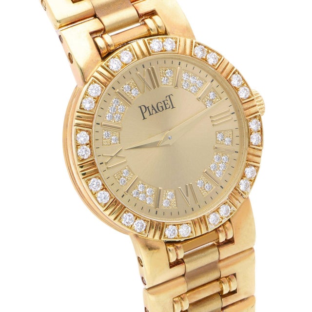 Piaget Dancer watch 18K yellow gold, reference 80564, a 125th Anniversary Limited Edition featuring a diamond-set bezel...