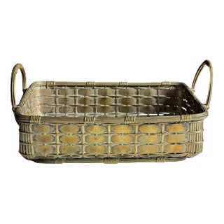 Mid-Century French Metal Basket For Sale