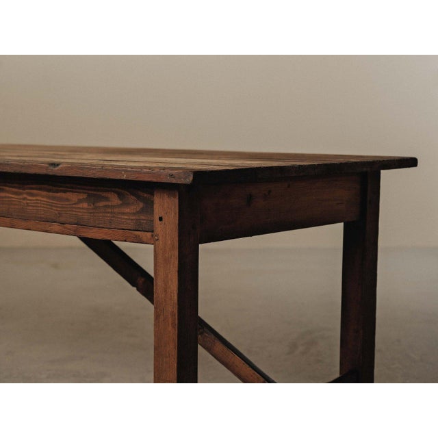 Large Farm Table in Pine, Auvergne, France, 1900 For Sale - Image 6 of 16