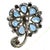 Vintage Pear-Cut Sapphire Crystal Brooch 1950s For Sale In Orlando - Image 6 of 6