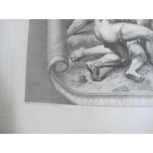 Black Battle of Constantine Against Maxentius After Raphael Angelo Riggi Print For Sale - Image 8 of 13