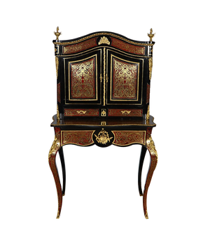 Small Napoleon III Cabinet in Boulle Marquetry, 19th Century