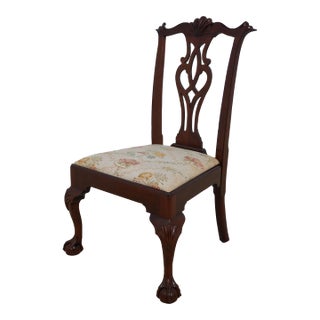 Henkel Harris Ball & Claw Chippendale Mahogany Side Chair For Sale