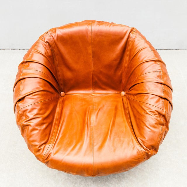 Percival Lafer Mp-87 Lounge Chair in Cognac Leather, 1970s Brazilian Mid Century Modern For Sale - Image 12 of 16