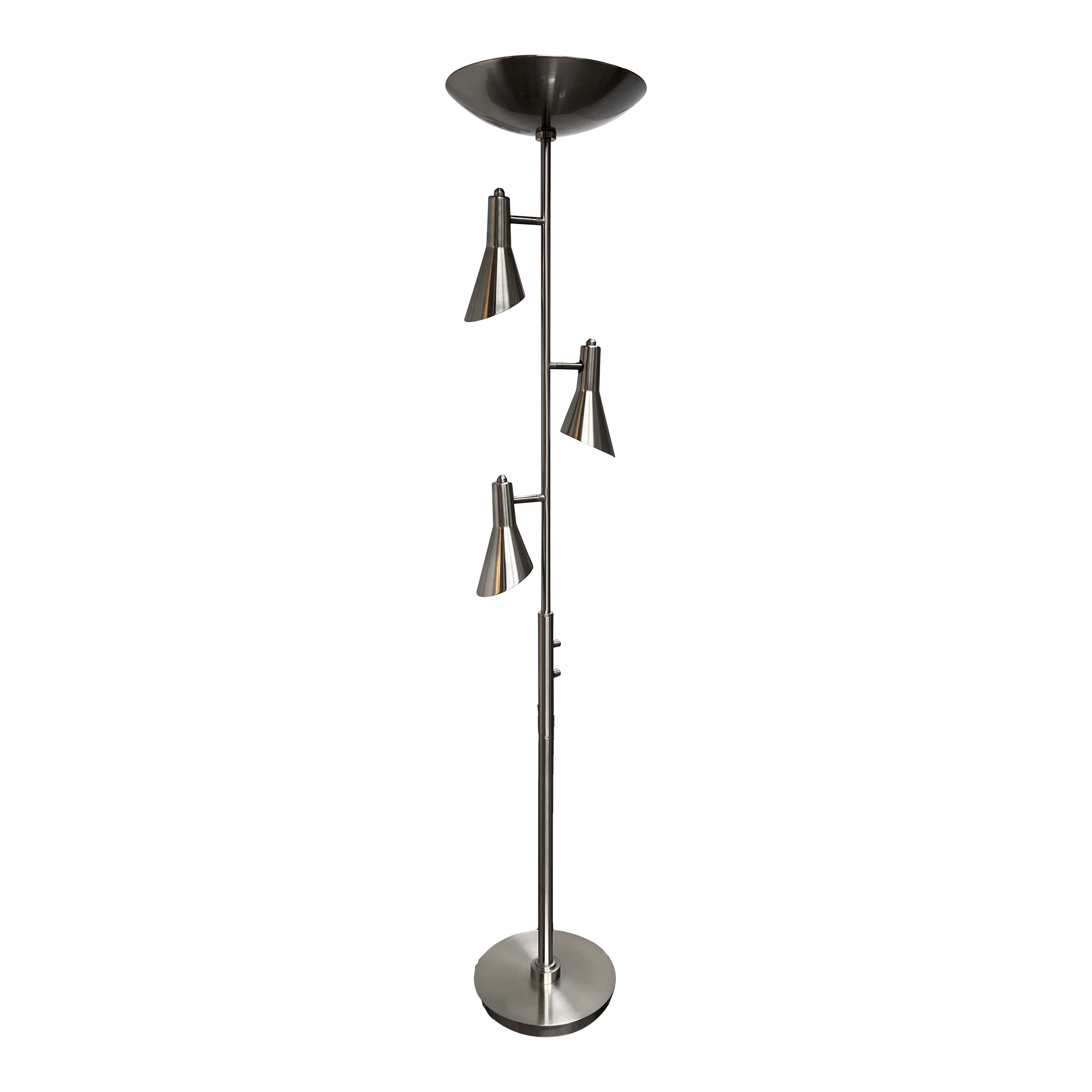 Vintage Mid Century Modern Chrome Adjustable Floor Lamp - image 0