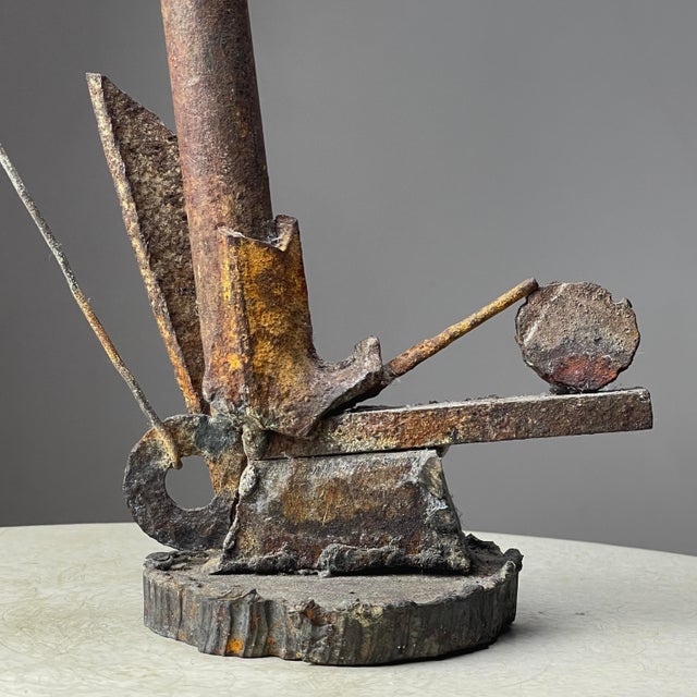 ビンテージ  Outsider Art wood Sculpture   左側 lg3x