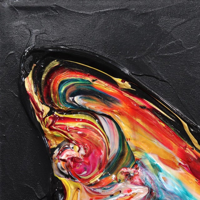 Coulombe-Bégin's dynamic acrylic on canvas works seek to produce a metamorphic interpretation of the artist's inner...