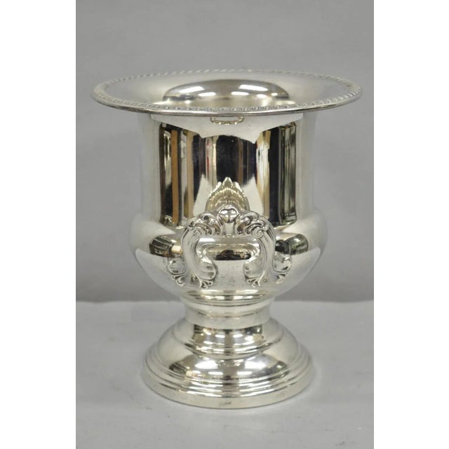 Vintage Silver Plated Trophy Cup Urn Champagne Chiller Ice Bucket by Eales For Sale - Image 12 of 12