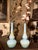 Mid-Century Modern Murano Glass Opaline Soliflower Vases, Set of 2 For Sale - Image 3 of 15