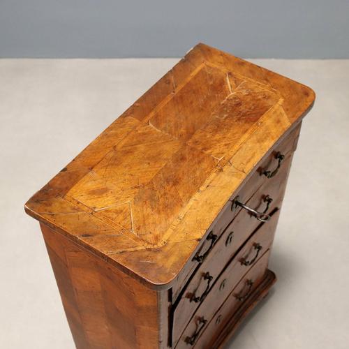 Wood Bedside Table in Walnut Burl For Sale - Image 7 of 9