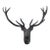 Stag Head Large Wall Mount Sculpture Vintage Restoration Hardware Rustic Decor For Sale