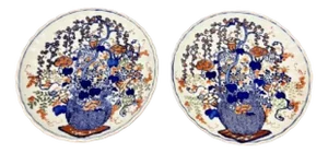 Japanese Imari Plates, 1900s, Set of 2