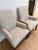 Pair of Custom Jessica Charles Upholstered High-Back Accent Chair With Arms For Sale - Image 4 of 5