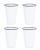 Crow Canyon Home Enamelware, Vintage 14 oz. Tumblers in White with Grey Rim - Set of 4 For Sale In San Francisco - Image 6 of 6