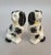 Staffordshire Pair of Antique English Staffordshire Dogs With Sponge Decoration, C. 1840–1860 For Sale - Image 4 of 9