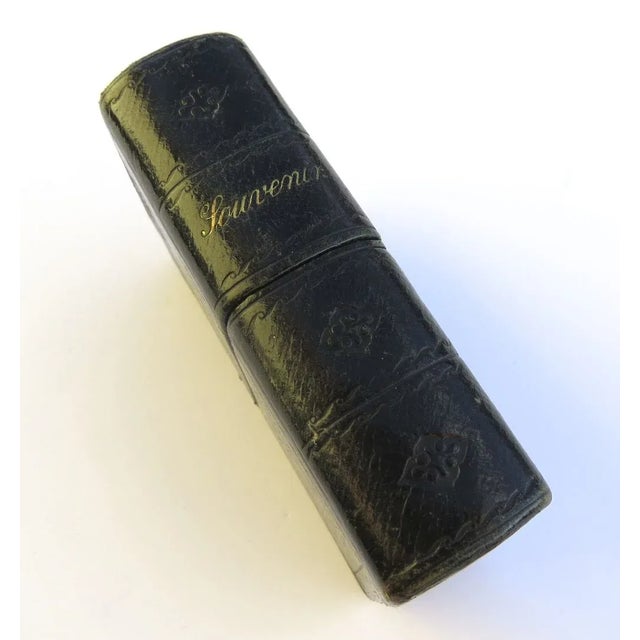 English Leather Sewing Case in the Shape of a Book c1898 For Sale - Image 10 of 10