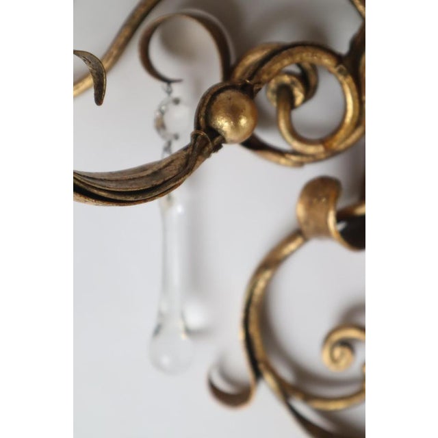 Golden Wall Lights with Pink Glass Fruit from Palwa, 1960s For Sale - Image 13 of 18