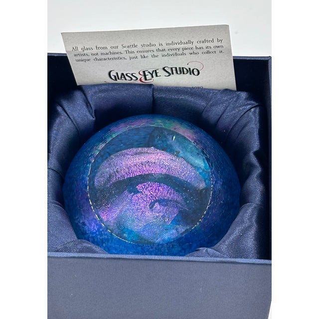Glass Eye Studio Celestial Series Supernova Paperweight Nib Retired For Sale - Image 10 of 10
