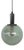 Vintage Industrial Italian Pendant Light in Pulegoso Glass Sphere, 1960s For Sale
